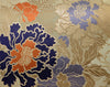 kimono cushion, japanese obi, vintage silk, vintage fabric, gold cushion, upcycled, handmade, silk pillow, indigo, metallics, decorative pillow, tassels