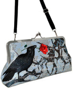 Edgar Allan Poe's The Raven, dark version, 10 inch size in dupion - Baba Store - 5