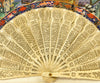 Rare and exquisite antique Chinese painted fan with carved ivory stick handle. - Baba Store - 2
