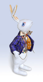 Unique art doll - The White Rabbit limited edition dolls by Baba Studio